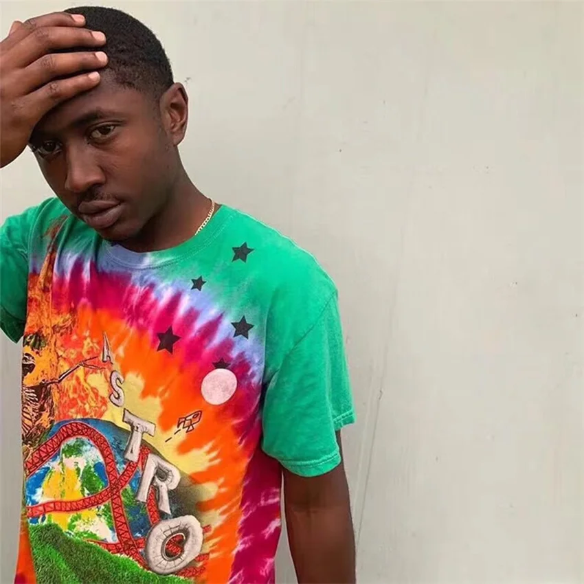 New TRAVIS SCOTT ASTROWORLD SMILEY Tie Dye Tees t-shirt Men Women 1:1 Best quality Astroworld T Shirt Astroworld T-shirt
New TRAVIS SCOTT ASTROWORLD SMILEY Tie Dye Tees t-shirt Men Women 1:1 Best quality Astroworld T Shirt Astroworld T-shirt