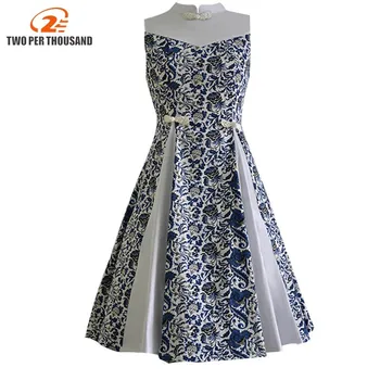 Female Summer Sleeveless 50 S 60 S Swings Vintage Dress Floral Print Plus Size S ~4xl Party Dress Feminino Vestidos
Female Summer Sleeveless 50 S 60 S Swings Vintage Dress Floral Print Plus Size S ~4xl Party Dress Feminino Vestidos