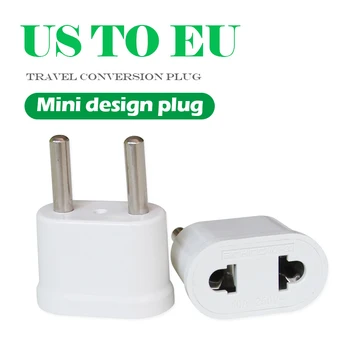 1pc 250V/2.5A US To EU Plug Power Adapter Travel Power Plug Adaptor Converter Wall Charger White Color Transform plug Socket
1pc 250V/2.5A US To EU Plug Power Adapter Travel Power Plug Adaptor Converter Wall Charger White Color Transform plug Socket