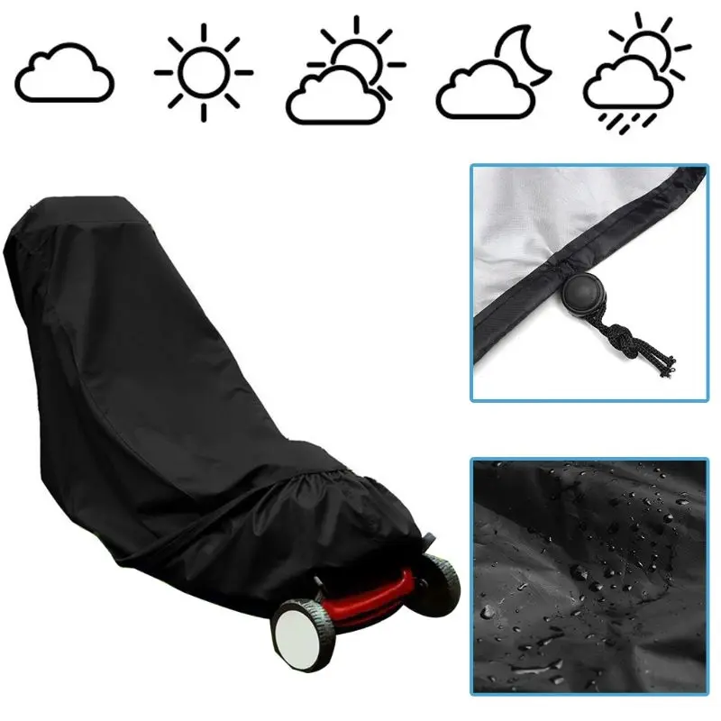 Waterproof Lawn Mower Cover Garden Rain Dust Protector Tear Resistant Fit Electric Reel Push Mowers with Drawstring Storage Bag
Waterproof Lawn Mower Cover Garden Rain Dust Protector Tear Resistant Fit Electric Reel Push Mowers with Drawstring Storage Bag