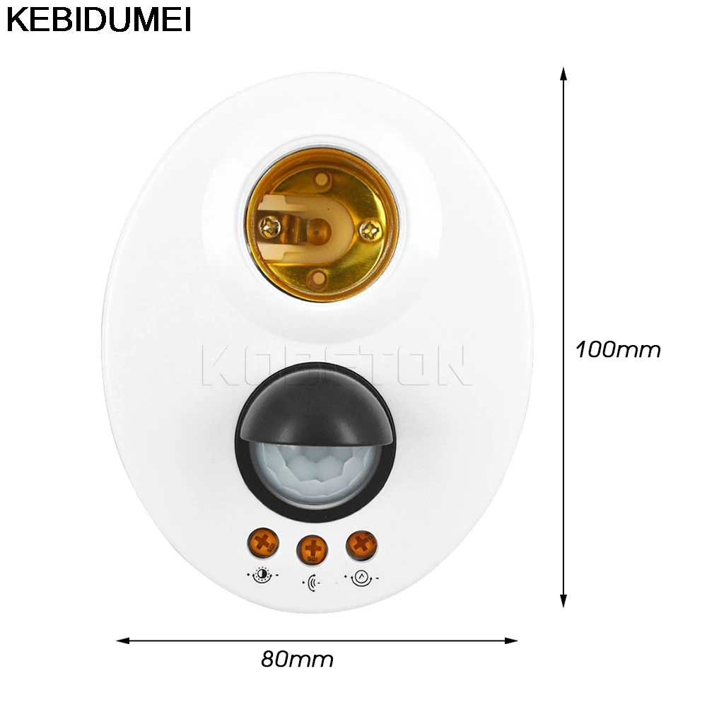 E27 Automatic Wall Light Lamp Holder LED Bulb Base Infrared IR Sensor Socket PIR Motion Switch Detector 110V 220V Adjustable
E27 Automatic Wall Light Lamp Holder LED Bulb Base Infrared IR Sensor Socket PIR Motion Switch Detector 110V 220V Adjustable