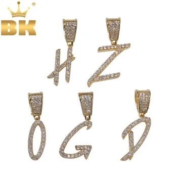 THE BLING KING Single Cursive Writing Initial Letters Necklaces & Pendant For Men Women Full Gold Color Iced Out Hiphop Jewelry
THE BLING KING Single Cursive Writing Initial Letters Necklaces & Pendant For Men Women Full Gold Color Iced Out Hiphop Jewelry