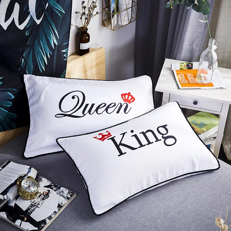 Couple Pillowcases ZT002 Pillow Covers Decorative Pillow Case King Queen Printed Polyester 2 Pcs 74*48cm Rectangle
Couple Pillowcases ZT002 Pillow Covers Decorative Pillow Case King Queen Printed Polyester 2 Pcs 74*48cm Rectangle