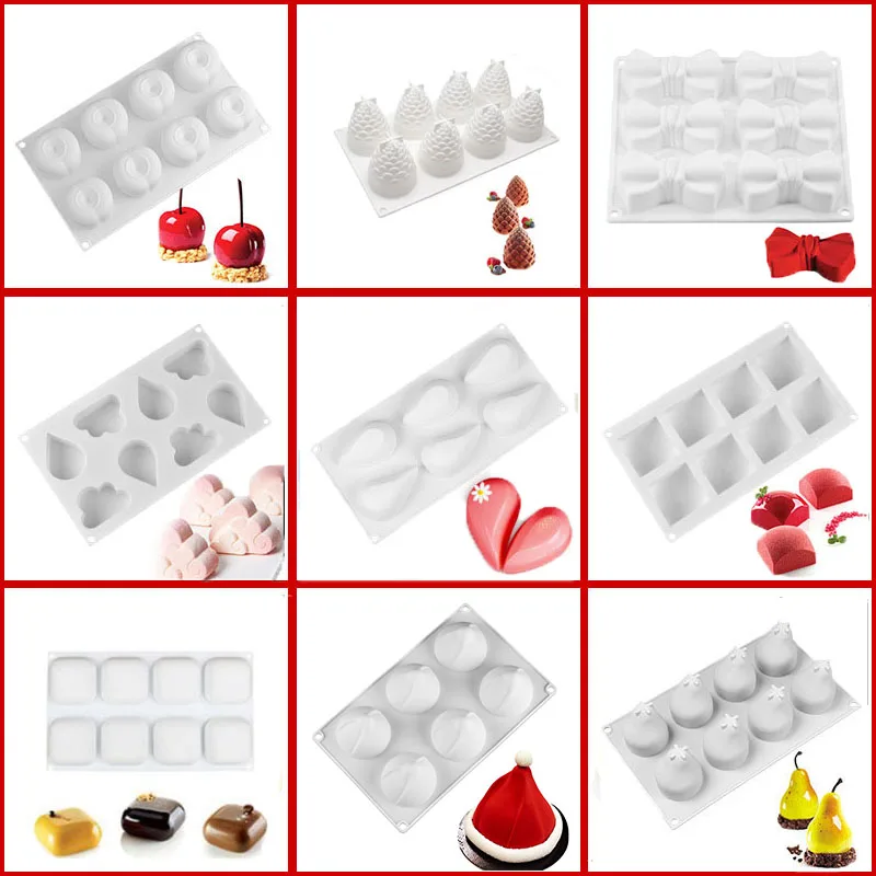 3D Cake Decorating Mold For Mousse Dessert Chocolate Cake Mould DIY Pudding Pastries Silicone Bakeware Baking Accessories
3D Cake Decorating Mold For Mousse Dessert Chocolate Cake Mould DIY Pudding Pastries Silicone Bakeware Baking Accessories