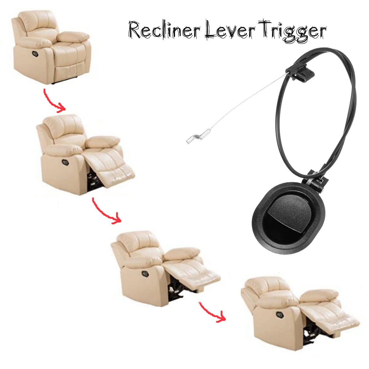 1PCS Aluminum Durable Recliner Sofa Handle Release Lever Trigger Lounge Chair Couch Replacement with 73cm Sofa cable
1PCS Aluminum Durable Recliner Sofa Handle Release Lever Trigger Lounge Chair Couch Replacement with 73cm Sofa cable