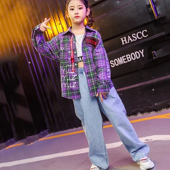 Street Dance Set Children Female Spring Jazz Dance Hip Hop Korean Version Boy'S Plaid Shirt Jeans Performance Clothing DWY1477
Street Dance Set Children Female Spring Jazz Dance Hip Hop Korean Version Boy'S Plaid Shirt Jeans Performance Clothing DWY1477