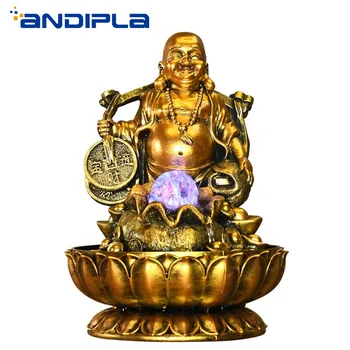 110V/220V Chinese Lucky Buddha Statue Water Fountain Feng Shui Home Decoration Office Tabletop Ornament Resin Craft Wedding Gift
110V/220V Chinese Lucky Buddha Statue Water Fountain Feng Shui Home Decoration Office Tabletop Ornament Resin Craft Wedding Gift