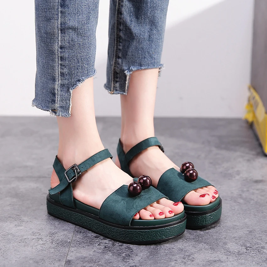 2019 New Fashion Women Sandals Platform Flat Sandals Green/Black Spring/Summer Female Shoes Casual Lady Shoes Woman Footwear
2019 New Fashion Women Sandals Platform Flat Sandals Green/Black Spring/Summer Female Shoes Casual Lady Shoes Woman Footwear