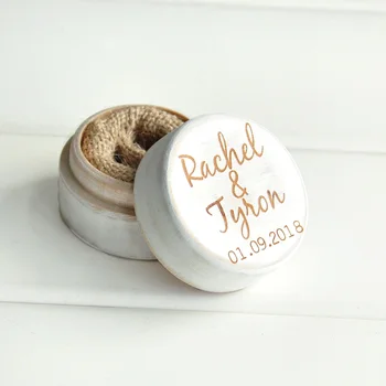 Personalized Rustic Wedding Wood Ring Box Holder Custom Your Names White Wedding Ring Bearer Box 
Personalized Rustic Wedding Wood Ring Box Holder Custom Your Names White Wedding Ring Bearer Box
