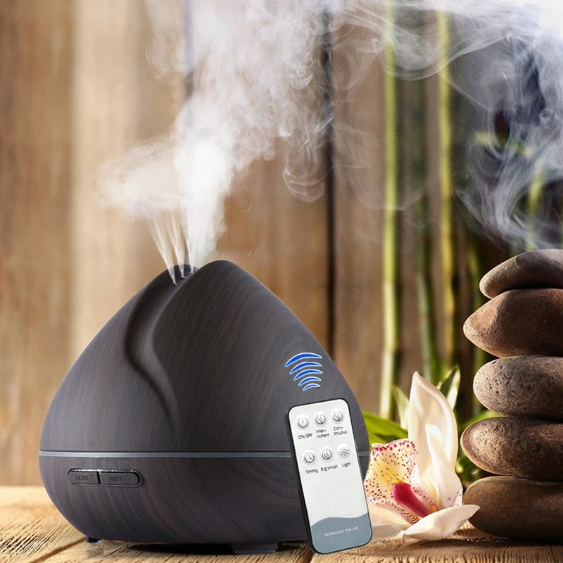 550ML Aromatheraoy Essential Oil Diffuser With Wood Grain Aromatherapy Diffuser 7 Color LED Lights For Home Aroma Air Humidifier
550ML Aromatheraoy Essential Oil Diffuser With Wood Grain Aromatherapy Diffuser 7 Color LED Lights For Home Aroma Air Humidifier