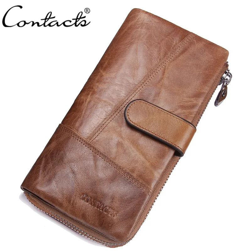 Genuine Leather Men's Wallet Fashion Patchwork Long Clutch Wallet Handbag Phone Wallet Credit Card Holder Money Clip Zipper
Genuine Leather Men's Wallet Fashion Patchwork Long Clutch Wallet Handbag Phone Wallet Credit Card Holder Money Clip Zipper
