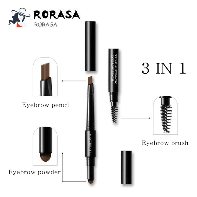 1pc Professional eyebrow pencil 3 in 1 beauty makeup eyebrow powder pencils Waterproof long lasting eye brow pencils sobrancelha
1pc Professional eyebrow pencil 3 in 1 beauty makeup eyebrow powder pencils Waterproof long lasting eye brow pencils sobrancelha