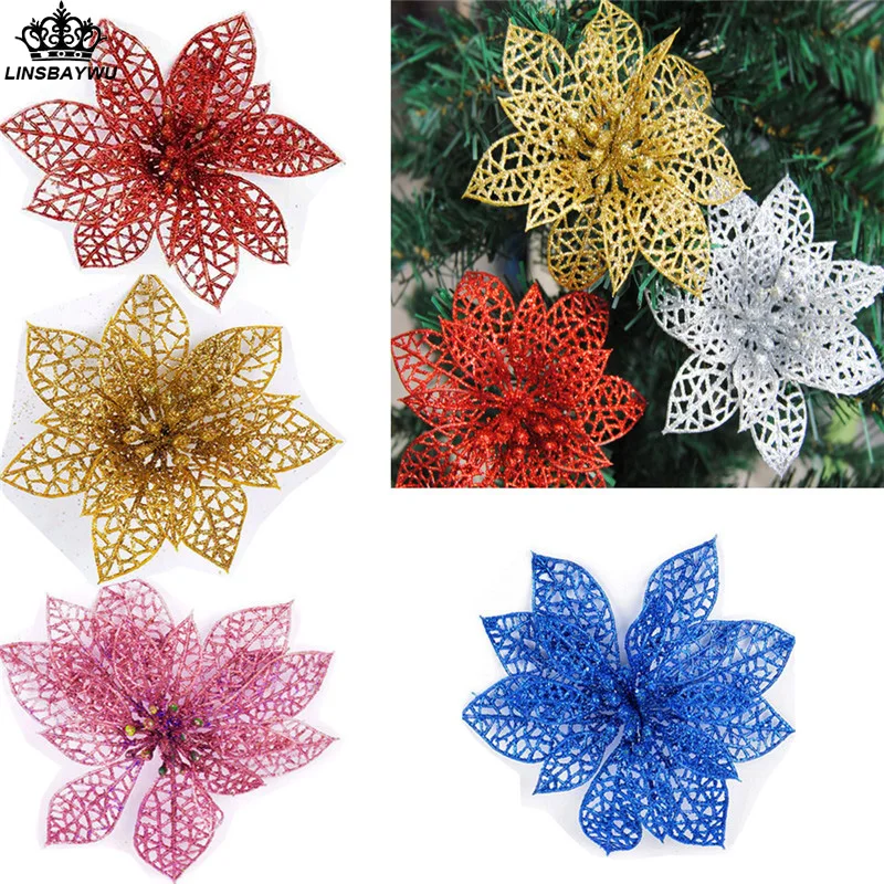 Christmas Flowers christmas decorations fpr tree Glitter Hollow Wedding Party Garden Decor
Christmas Flowers christmas decorations fpr tree Glitter Hollow Wedding Party Garden Decor