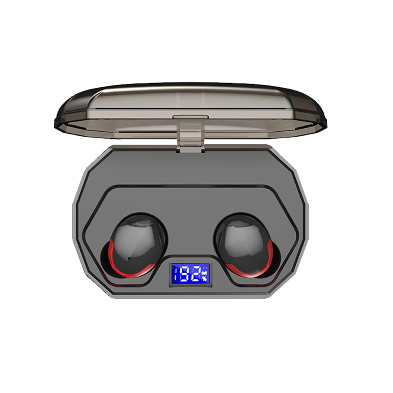 Waterproof Bluetooth Earbuds Touch Control Volume Adjustable Wireless Earphone Sport Headphone with LCD Screen Charging Case
Waterproof Bluetooth Earbuds Touch Control Volume Adjustable Wireless Earphone Sport Headphone with LCD Screen Charging Case
