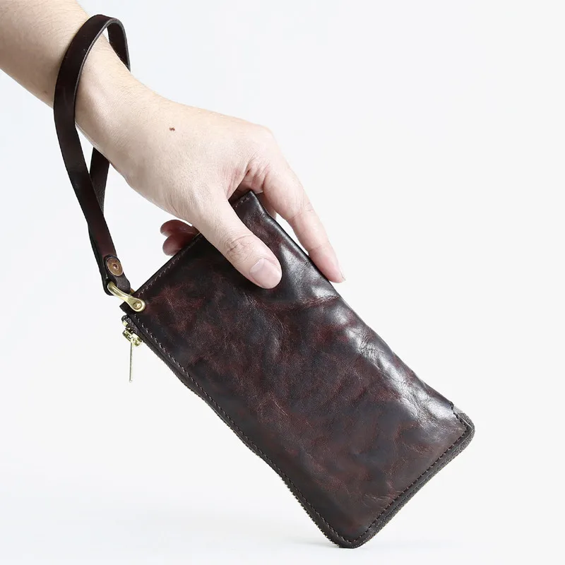 Luxury Designer Real Cow Genuine Leather Men Wallet Long Purse for Husband Gift Zipper Phone ID Card Holder Wristlet Handy Bag
Luxury Designer Real Cow Genuine Leather Men Wallet Long Purse for Husband Gift Zipper Phone ID Card Holder Wristlet Handy Bag