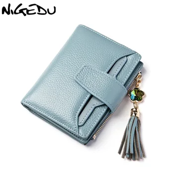 NIGEDU Brand Design split Leather Women Wallets Fashion Moeny Wallet Short For Girls Purse Pendant tassel clutch Purses bolsa
NIGEDU Brand Design split Leather Women Wallets Fashion Moeny Wallet Short For Girls Purse Pendant tassel clutch Purses bolsa