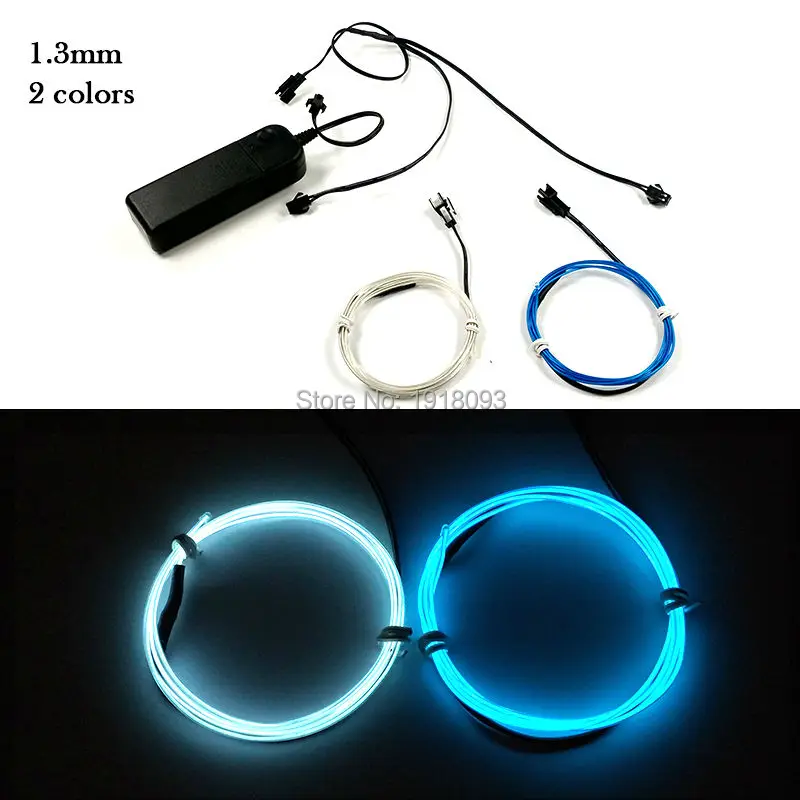 High quality 1Meter 2pieces 1.3mm EL Wire Set DC-3V led diy Flexible Neon glow light For Festival decoration
High quality 1Meter 2pieces 1.3mm EL Wire Set DC-3V led diy Flexible Neon glow light For Festival decoration
