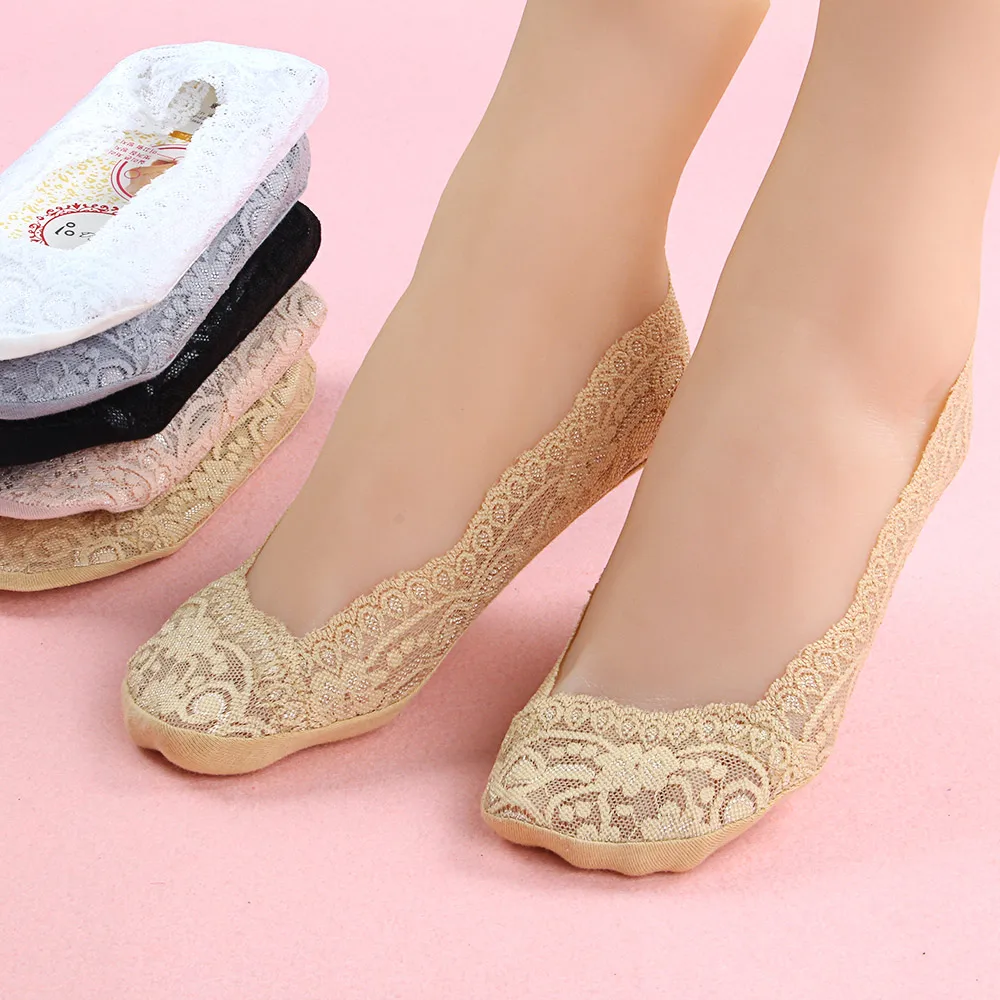 5 Pair Women Antiskid Cotton Lace Invisible Ankle Heal Short Liner Low Cut Fun Ankle Socks
5 Pair Women Antiskid Cotton Lace Invisible Ankle Heal Short Liner Low Cut Fun Ankle Socks