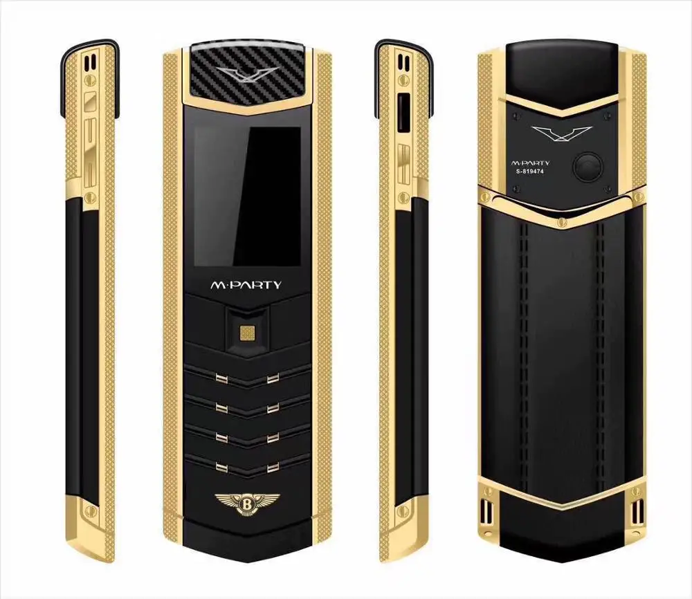 MPARTY LT2 Роскошный Металлический кожаный корпус Оригинальный китайский GSM телефон
