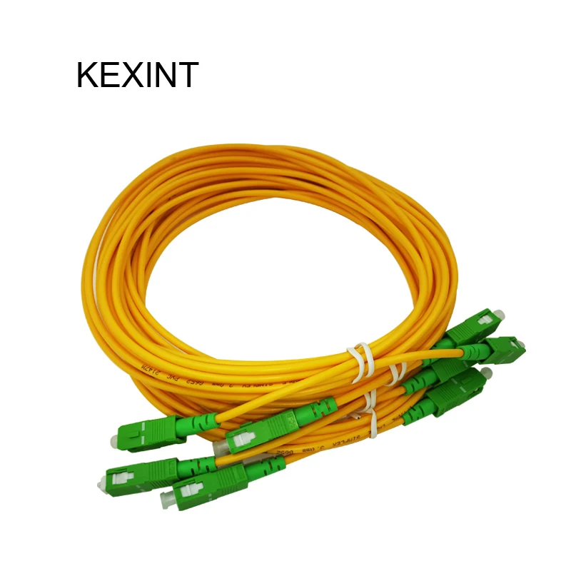 KEXINT Patch cord FTTH Fiber Optic Patch cord 3m with SC/APC-SC/APC 3.0 50 Pieces
KEXINT Patch cord FTTH Fiber Optic Patch cord 3m with SC/APC-SC/APC 3.0 50 Pieces