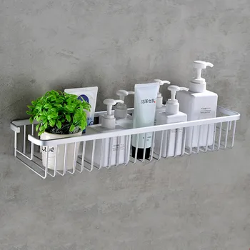 Single-layer bathroom shelf, black or white storage rack ,space aluminum ,wall-mounted, bathroom hardware products
Single-layer bathroom shelf, black or white storage rack ,space aluminum ,wall-mounted, bathroom hardware products