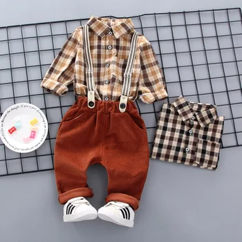 Baby boys clothing sets spring autumn newborn cotton tops+bib pants 2pcs gentlman wedding clothes for bebe boys toddler outfits
Baby boys clothing sets spring autumn newborn cotton tops+bib pants 2pcs gentlman wedding clothes for bebe boys toddler outfits