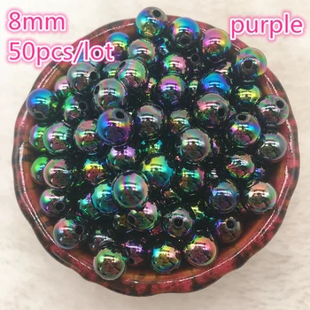 NEW 50pcs 8mm AB Color Round Acrylic Bead Loose Spacer Beads For Jewelry Making DIY Bracelet #03
NEW 50pcs 8mm AB Color Round Acrylic Bead Loose Spacer Beads For Jewelry Making DIY Bracelet #03
