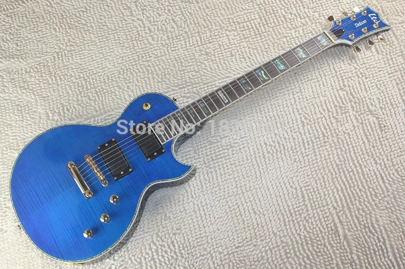 Free shipping top Quality E S deluxe EC-1000 Blue Electric Guitar with 9V Battery amplifier circuit 14510
Free shipping top Quality E S deluxe EC-1000 Blue Electric Guitar with 9V Battery amplifier circuit 14510