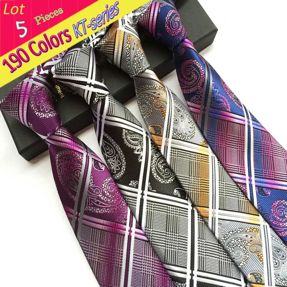 KT Wholesale (Lot 5 Pieces) 8Cm Men's Classic Tie Vintage Plaid Paisley 2016 NEW OEM Grooms Ties Wedding Birthday Necktie Gift
KT Wholesale (Lot 5 Pieces) 8Cm Men's Classic Tie Vintage Plaid Paisley 2016 NEW OEM Grooms Ties Wedding Birthday Necktie Gift
