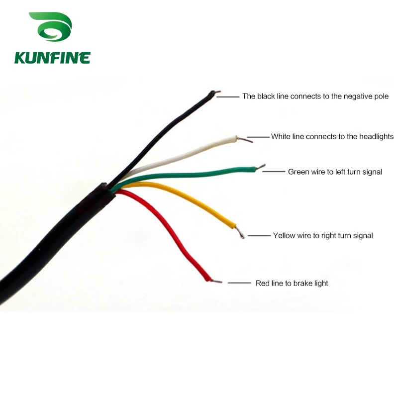 KUNFINE 4PCS Universal Motorcycle LED Turn Signal Indicators light Blinkers Flexible Bendable Amber Light 3 (12) K(1)