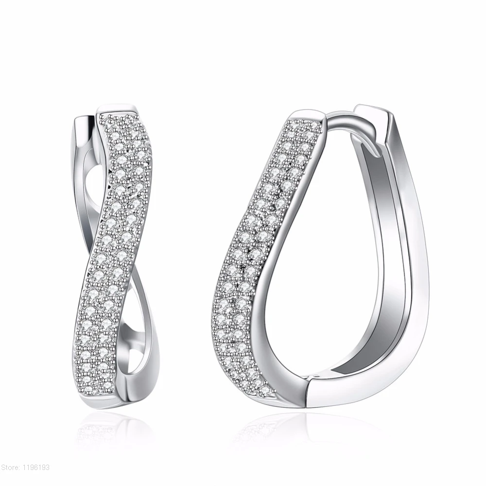 Promise Silver 925 Jewelry Classic Style Curved Hoop Earrings With Zircon For Women Anniversary Jewelry Mother's Day Gift
Promise Silver 925 Jewelry Classic Style Curved Hoop Earrings With Zircon For Women Anniversary Jewelry Mother's Day Gift