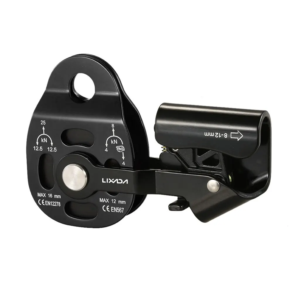 # 25KN Hauling Climbing Pulley Line Trolley Zipline Fast Speed Pulley Outdoor Rock Climb Rescue Pulley Tool Ascender Cam Capture
# 25KN Hauling Climbing Pulley Line Trolley Zipline Fast Speed Pulley Outdoor Rock Climb Rescue Pulley Tool Ascender Cam Capture