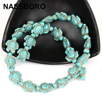 Hot Sale Turtle Shape Synthetic Beads Loose Spacer Stone Beads 14*18mm 15"Diy Craft Bracelet Necklace Jewelry Wholesales
Hot Sale Turtle Shape Synthetic Beads Loose Spacer Stone Beads 14*18mm 15"Diy Craft Bracelet Necklace Jewelry Wholesales