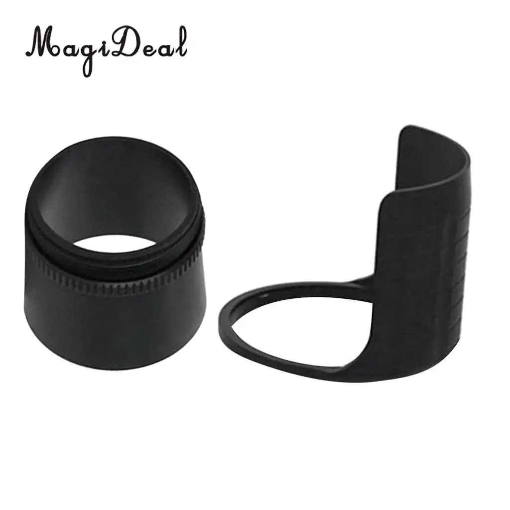 MagiDeal 2 Pieces Front and Rear Aluminum Archery Compound Bow Sight Scope Sun Shade