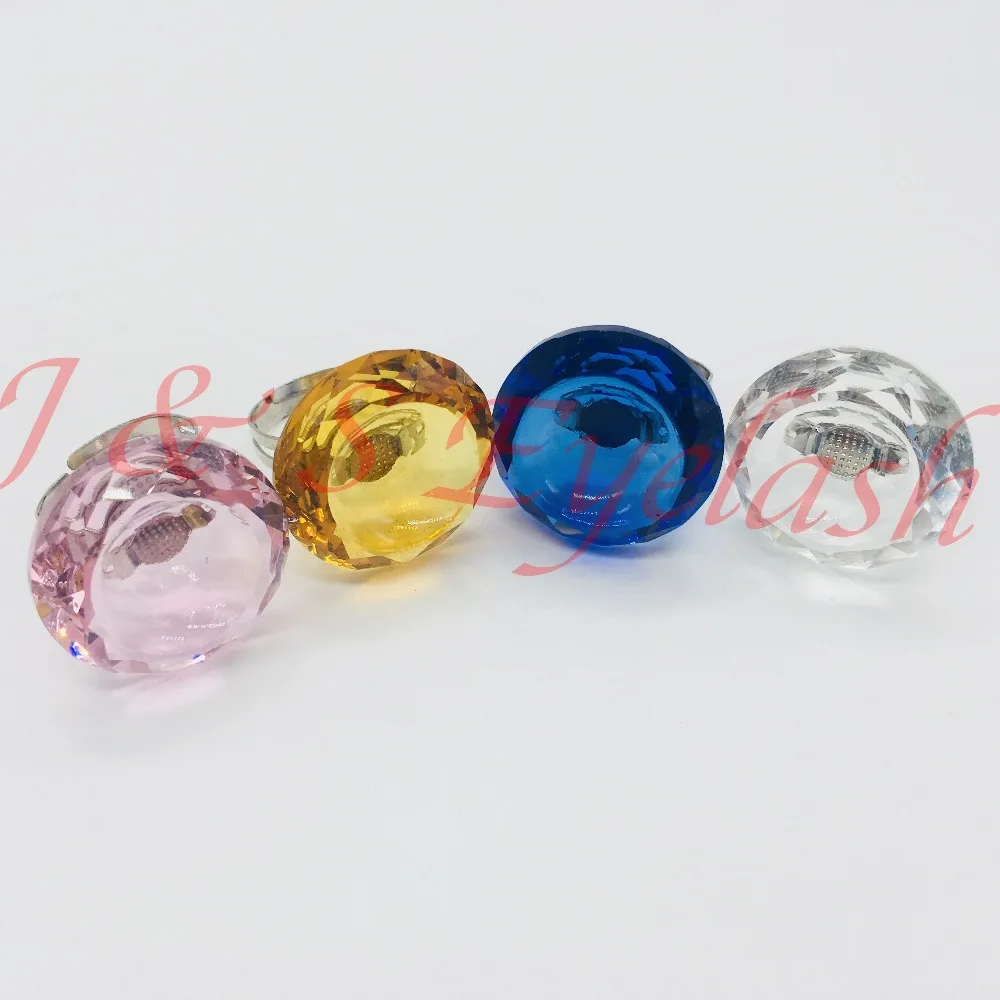 J & S Colorful Crystal Eye lash extension Glue Ring Adhesive Eyelash Pallet Holder Makeup Kit Tool
J & S Colorful Crystal Eye lash extension Glue Ring Adhesive Eyelash Pallet Holder Makeup Kit Tool