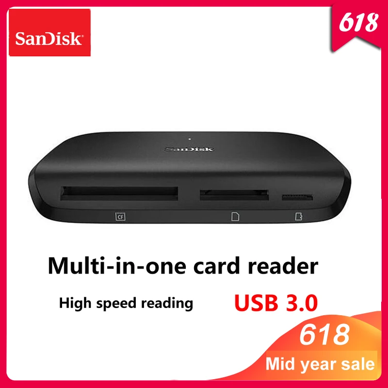 

100% Original Sandisk IMAGEMATE PRO USB 3.0 Multi-function High Speed Card DR-489 reader for SD/TF/CF Micro SD Card Smart Memory