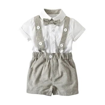 Baby Boy Sets Formal Toddler Clothes Tie Shirt + Overalls Boys Clothing Set Summer Party Costume FJ88
Baby Boy Sets Formal Toddler Clothes Tie Shirt + Overalls Boys Clothing Set Summer Party Costume FJ88
