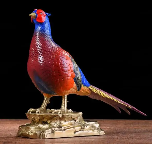 Golden pheasant Brass s Painting Peacock Super Cock Tuba chicken Wealth Zodiac Year Rooster Cock Sculptureroom Art
Golden pheasant Brass s Painting Peacock Super Cock Tuba chicken Wealth Zodiac Year Rooster Cock Sculptureroom Art
