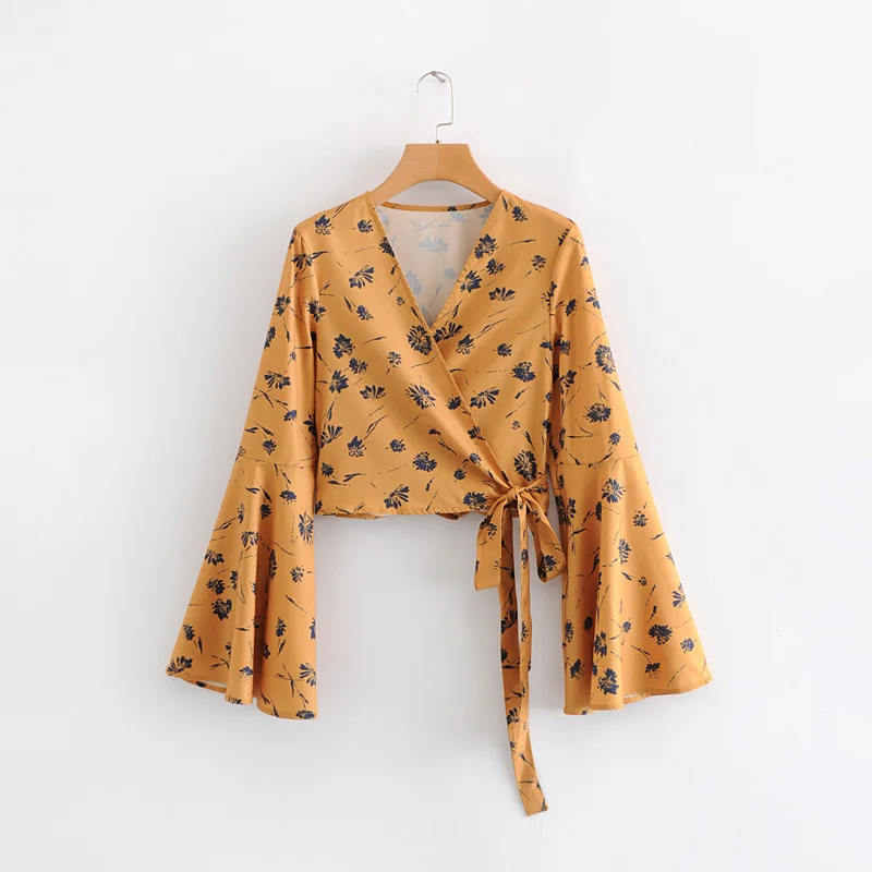 2019 Spring Women cross v neck floral print casual slim kimono blouses ladies chic smock shirt lace up bow blusas tops LS3122
2019 Spring Women cross v neck floral print casual slim kimono blouses ladies chic smock shirt lace up bow blusas tops LS3122