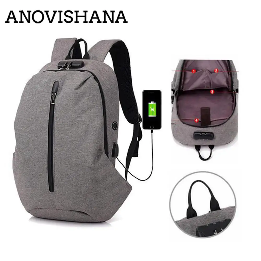 ANOVISHANA Men's Backpack Multifunction USB Charging Laptop Backpacks unisex Bisiness Bag For Men anti-thief travel Mochila 060
ANOVISHANA Men's Backpack Multifunction USB Charging Laptop Backpacks unisex Bisiness Bag For Men anti-thief travel Mochila 060