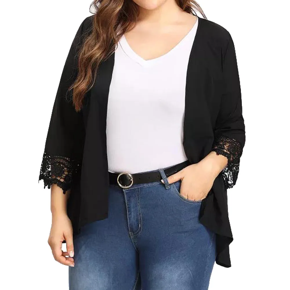 Women's 3/4 Sleeve Plus Size Lace Open Front Loose Causal Lightweight Kimono Cardigan Autumn Coats And Jacketss Women Winter A25
Women's 3/4 Sleeve Plus Size Lace Open Front Loose Causal Lightweight Kimono Cardigan Autumn Coats And Jacketss Women Winter A25