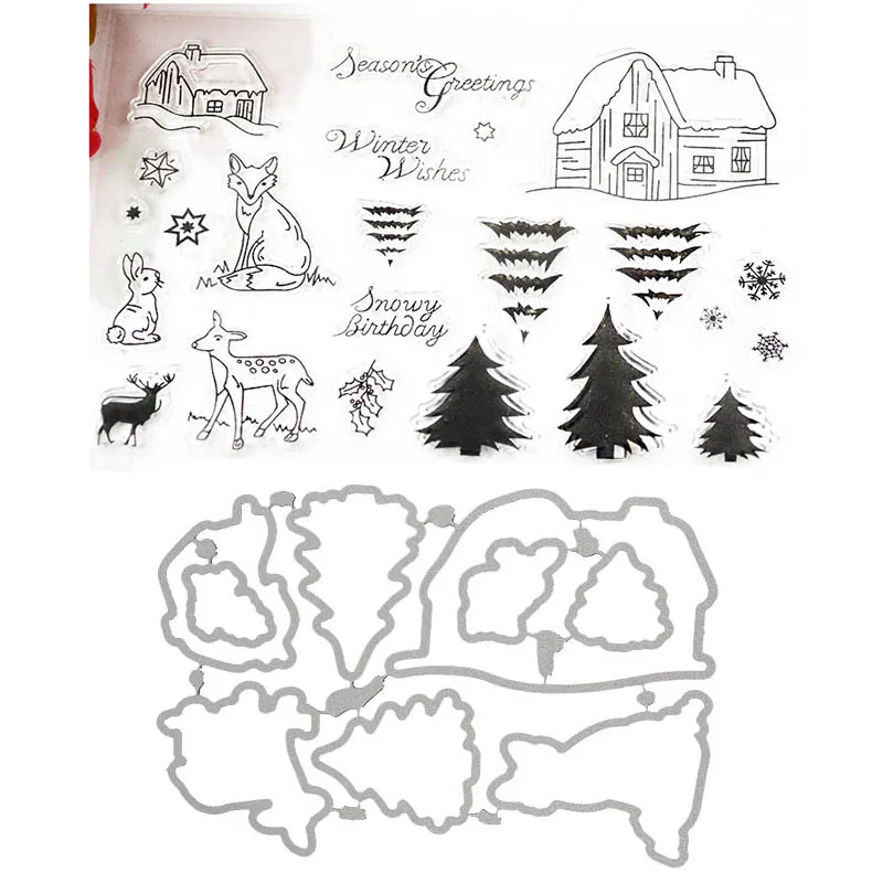 Forest transparent clear stamp and cutting dies DIY Die Cut Stencil Decorative Scrapbooking Craft Card stencils template
Forest transparent clear stamp and cutting dies DIY Die Cut Stencil Decorative Scrapbooking Craft Card stencils template