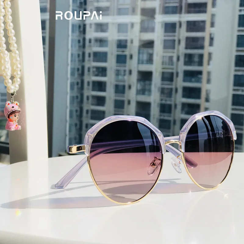 ROUPAI sunglasses women 2019 fashion shades for women uv400 sun glasses Vintage brand designer round purple oculos feminino
ROUPAI sunglasses women 2019 fashion shades for women uv400 sun glasses Vintage brand designer round purple oculos feminino