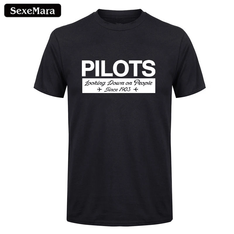 SexeMara Pilots Looking Down People Since 1903 Print T-Shirt Fitness Aviation Plane Z2 Crew Neck Short-Sleeve T Shirts For Men
SexeMara Pilots Looking Down People Since 1903 Print T-Shirt Fitness Aviation Plane Z2 Crew Neck Short-Sleeve T Shirts For Men