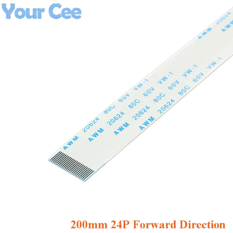 20 pcs 200mm Length 24 Pins 0.5mm Pitch FFC FPC Ribbon Flat Cable Forward Direction For TTL Flex For Camera Touchpad Mouse Pad
20 pcs 200mm Length 24 Pins 0.5mm Pitch FFC FPC Ribbon Flat Cable Forward Direction For TTL Flex For Camera Touchpad Mouse Pad