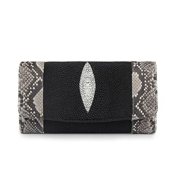 Fashion Designer Genuine Stingray Snakeskin Leather Lady Long Wallet Large Phone Holder Women Clutches Purse Female Money Case
Fashion Designer Genuine Stingray Snakeskin Leather Lady Long Wallet Large Phone Holder Women Clutches Purse Female Money Case