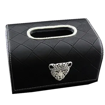 Block Type Genuine Leather and Wood Car Tissue Box for Armrest with Leopard Head Black Brown for Men Women
Block Type Genuine Leather and Wood Car Tissue Box for Armrest with Leopard Head Black Brown for Men Women
