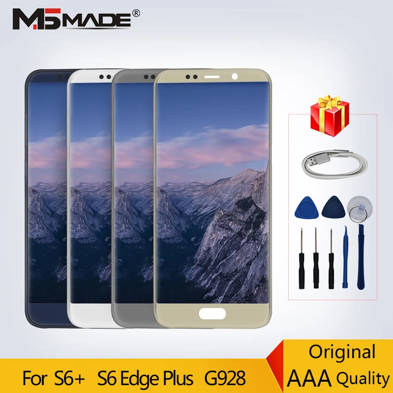 Original LCDs For Samsung Galaxy S6 Edge Plus G928 G928F S6+ LCD Display Touch Screen Digitizer Replacement Parts 5.5" +Frame
Original LCDs For Samsung Galaxy S6 Edge Plus G928 G928F S6+ LCD Display Touch Screen Digitizer Replacement Parts 5.5" +Frame