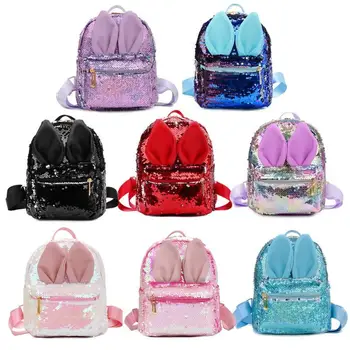 Cute Rabbit Ear Sequins Small Backpacks Women Travel Shoulder School Bags Kids Casual Sequins Material Rucksack Shoulder Bag
Cute Rabbit Ear Sequins Small Backpacks Women Travel Shoulder School Bags Kids Casual Sequins Material Rucksack Shoulder Bag