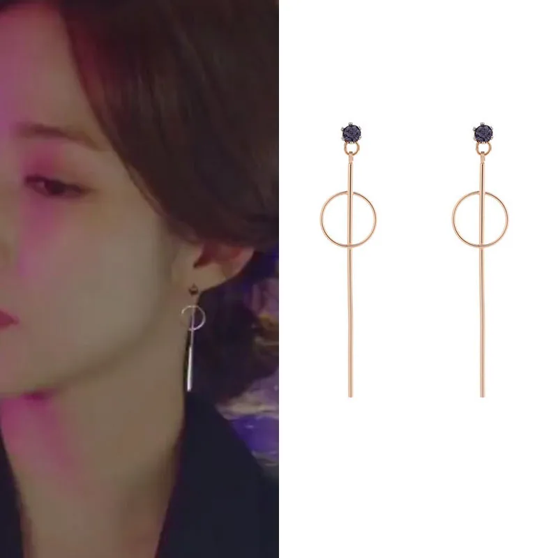 Fashion Korean Circle Dangle Earrings Metal long Pendientes Temperament Pendientes Girls Simple Design Jewelry for Women
Fashion Korean Circle Dangle Earrings Metal long Pendientes Temperament Pendientes Girls Simple Design Jewelry for Women